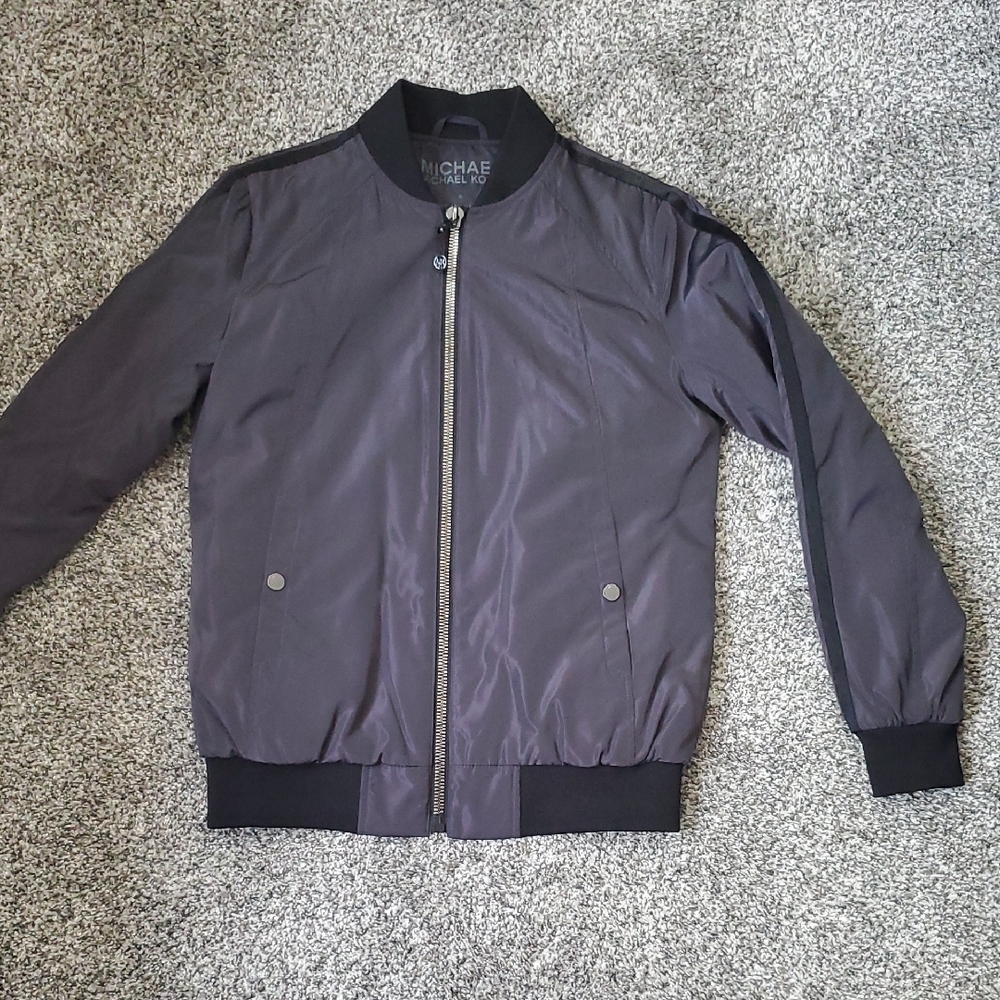 Michael Kors Plum Bomber Jacket